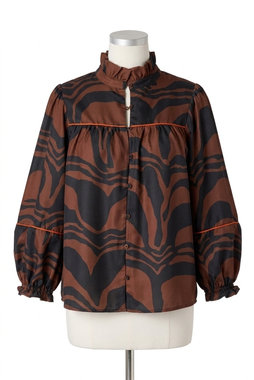NEW CROSBY BY MOLLIE BURCH worth blouse in canyon
